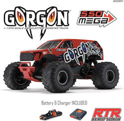 Arrma Gorgon 4X2 Mega 550 Τηλεκατευθυνόμενο Αυτοκίνητο Κόκκινο
