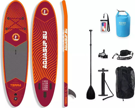 Aquasup Terra 12.0” HD Inflatable SUP Board with Length 3.66m Orange