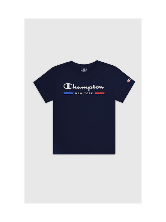 Champion Kinder-T-Shirt Blau