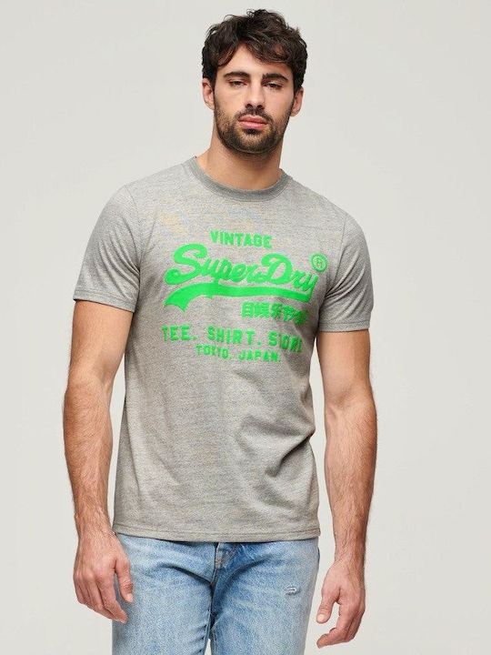 Superdry D2 Ovin Neon Vl T-shirt Gray