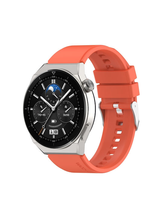Strap Silicone Orange (Huawei Watch GT2 / GT3 (42mm) / GT3 Pro (43mm)Honor Magic Watch 2Realme Watch 2)