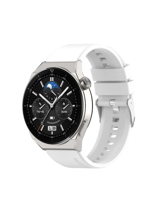 Curea Silicon Alb (Huawei Watch GT2 / GT3 (42mm) / GT3 Pro (43mm)Honor Magic Watch 2 )