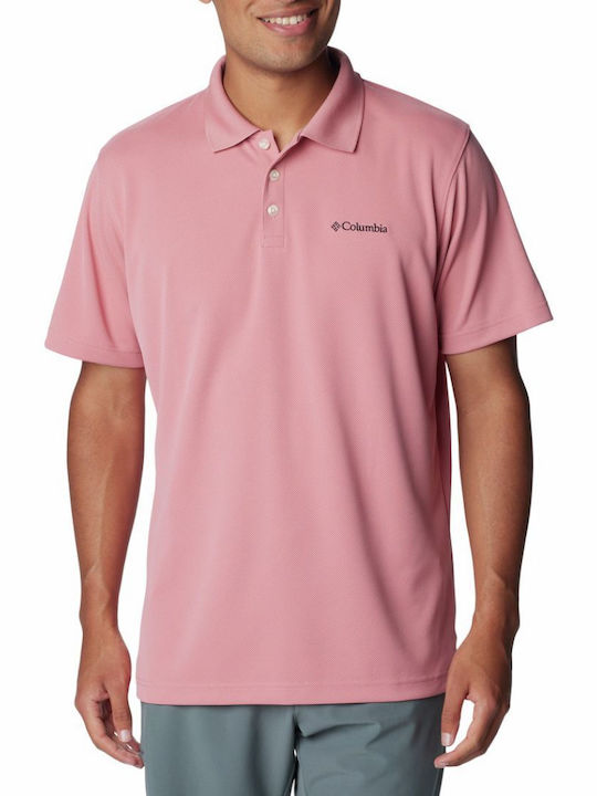 Columbia Ανδρική Μπλούζα Polo Ροζ
