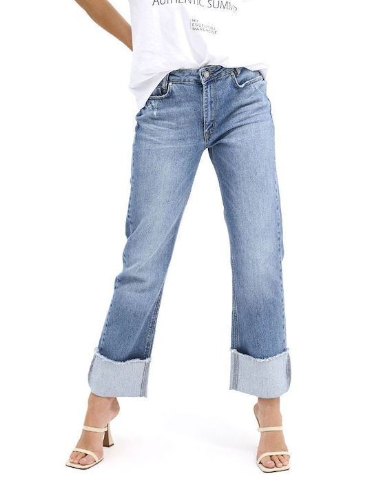 My Essential Wardrobe High Waist Women's Jean Trousers in Straight Line