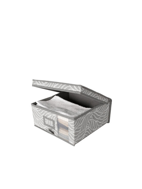 General Trade Fabric Storage Box with Lid Gray 40x40x20cm 1pcs