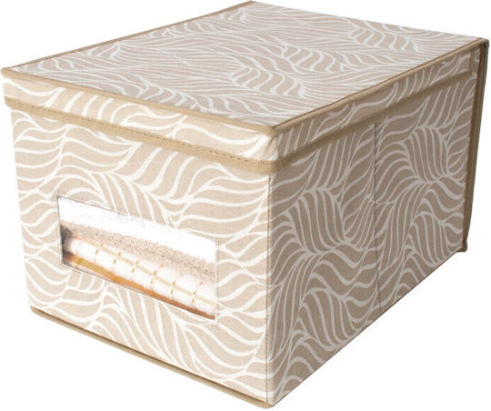 General Trade Stoff Aufbewahrungsbox mit Deckel Braun 30x40x25cm 1Stück