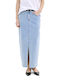 My Essential Wardrobe Denim Maxi Skirt in Blue color