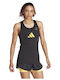Adidas Category Graphic Γυναικεία Αθλητική Μπλούζα Αμάνικη Fast Drying Μαύρη