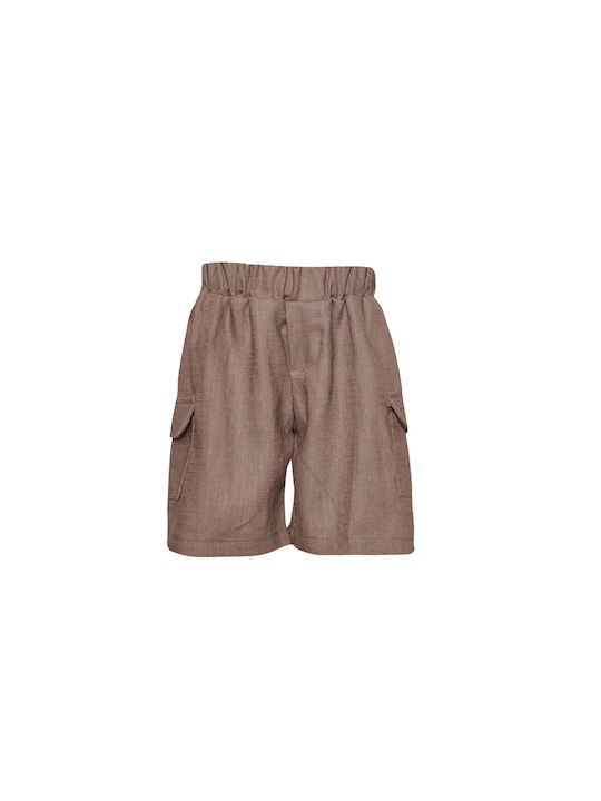 Two In A Castle Kids Shorts/Bermuda Fabric coffee