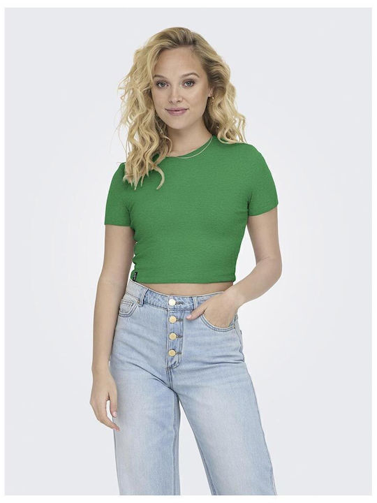 Only Life Γυναικείο Αθλητικό Crop Top Κοντομάνι...