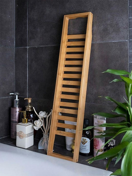 Επιτοίχια Ραφιέρα Μπάνιου Bamboo 70x15x4cm Καφέ