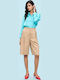 Damen Bermuda Beige