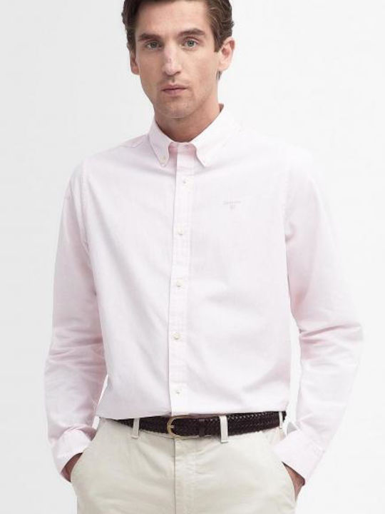 Barbour Long-sleeved Cotton Shirt Pink
