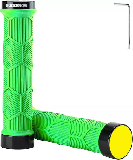Rockbros 40720007005 Bicycle Handlebar Grips in Green Color
