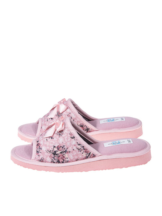 Amaryllis Slippers Δερμάτινες Χειμερινές Γυναικ...