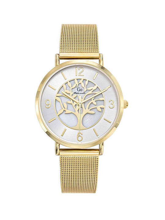 GO Mademoiselle Uhr mit Gold Metallarmband