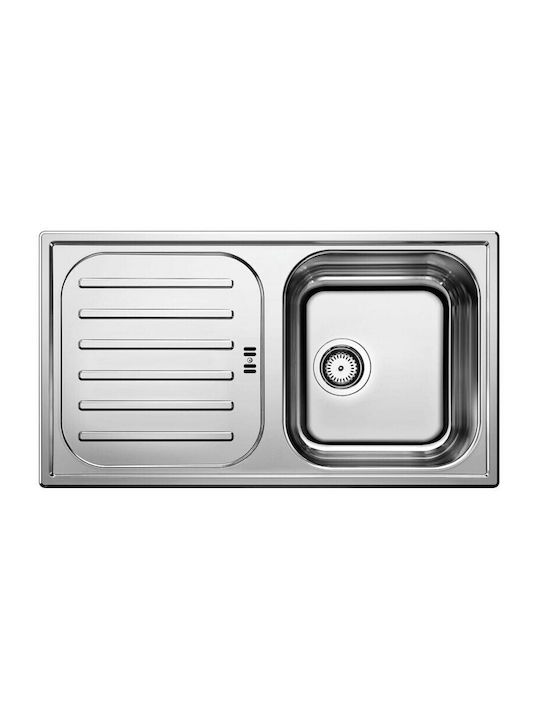 Blanco 45 S 521007 Drop-In Мивка Inox Ш86xД48см Сив