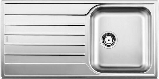 Blanco Livit Xl 5s Drop-In Кухненски Мивка Inox Дължина 100xШирина 50см Сребрист