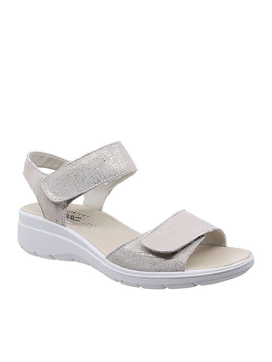 Imac Anatomic Women's Leather Platform Shoes Gold