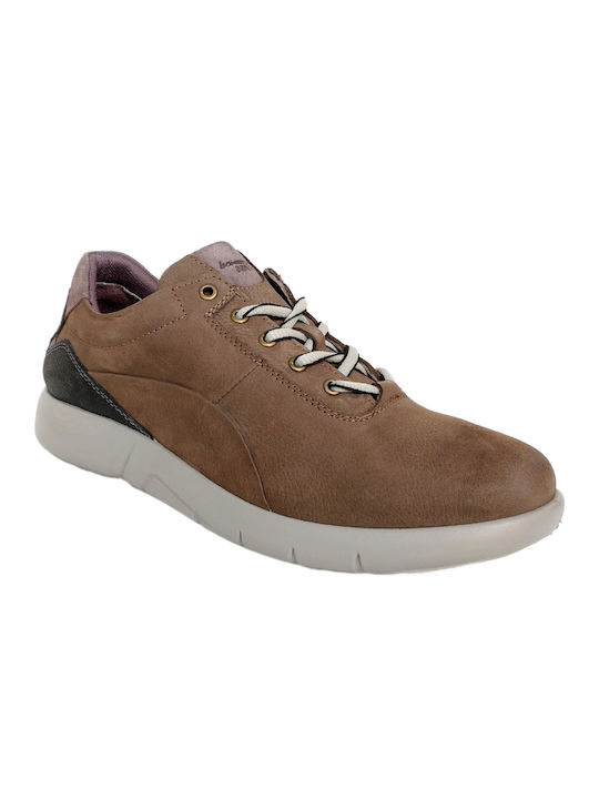 Boxer Men's Leather Casual Shoes Brown