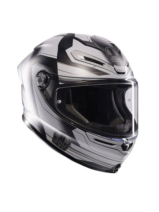 AGV K6 S Matt Black/Grey Κράνος Μηχανής Full Fa...