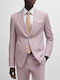 Men's Winter Suit Jacket Slim Fit Darkpink