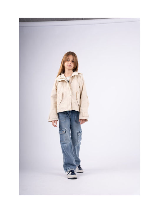 Evita Kids Casual Jacket with Hood BEZ