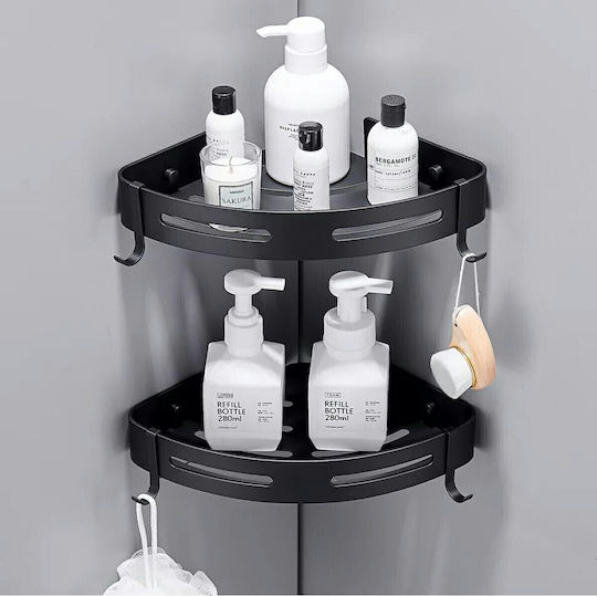 Raft De Perete Inox 20x29x4.5cm Negru