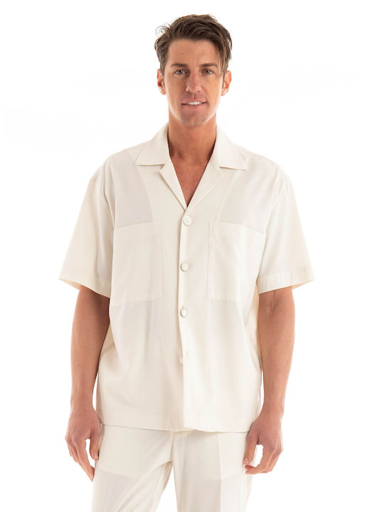 I'm Brian Men's Shirt Short Sleeve Light Beige