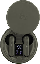 T'nB Shiny 2 In-ear Bluetooth Handsfree Ακουστικά με Θήκη Φόρτισης Πράσινα