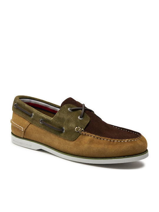 Men's Suede Boat Shoes Green