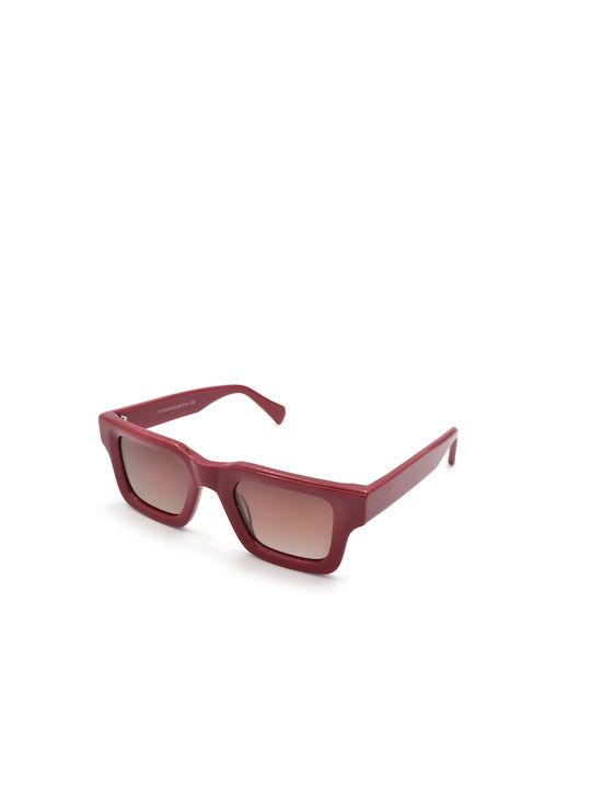 Funky Buddha Sonnenbrillen mit Rot Rahmen und Rot Polarisiert Linse FBS2041/003