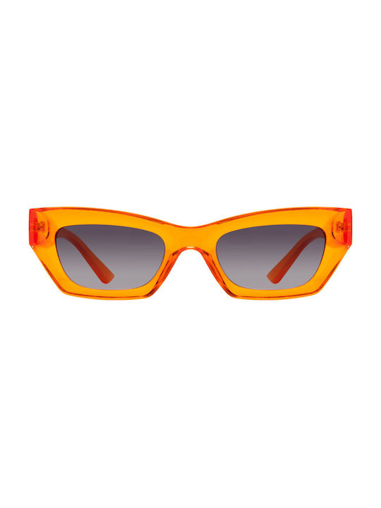 Women's Sunglasses with Orange Plastic Frame and Black Gradient Lens 02-7232-01