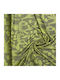 Clothing Fabric Satin Olive Giraffe