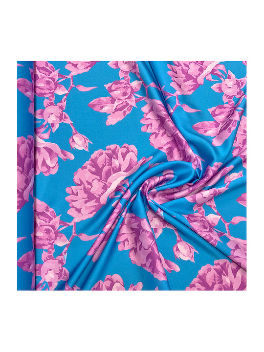 Clothing Fabric Satin Sky Garden