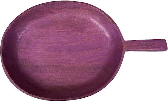 Nakaro Wood Μπωλ Σερβιρίσματος Στρογγυλό Ξύλινο με Διάμετρο 38εκ.