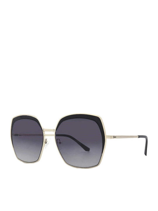 Guess Women's Sunglasses with Gold Metal Frame and Gray Gradient Lens GF0410/32B
