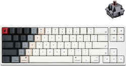 Ducky X Varmilo MIYA Pro Tastatură Mecanică de Gaming 65% cu Cherry MX Brown întrerupătoare și Taste iluminate Alb