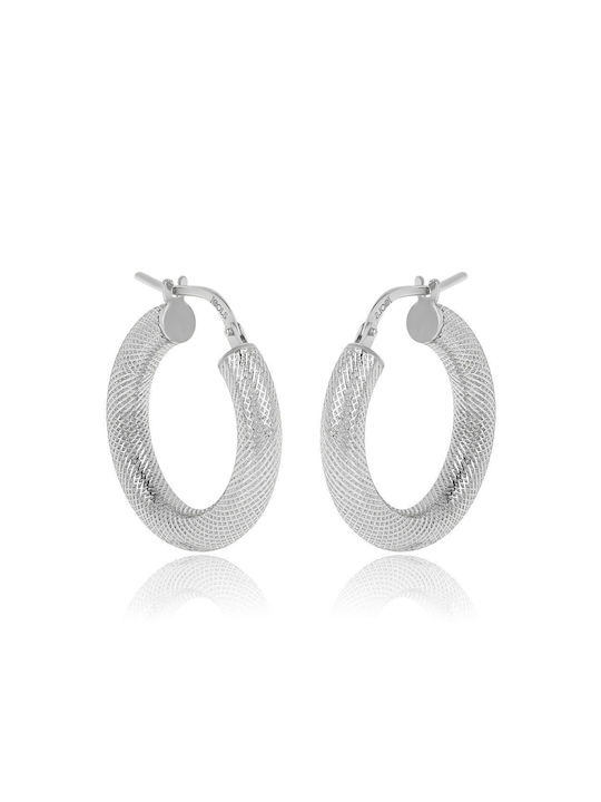 Jools-Silver Earrings Hoops-Silver 925