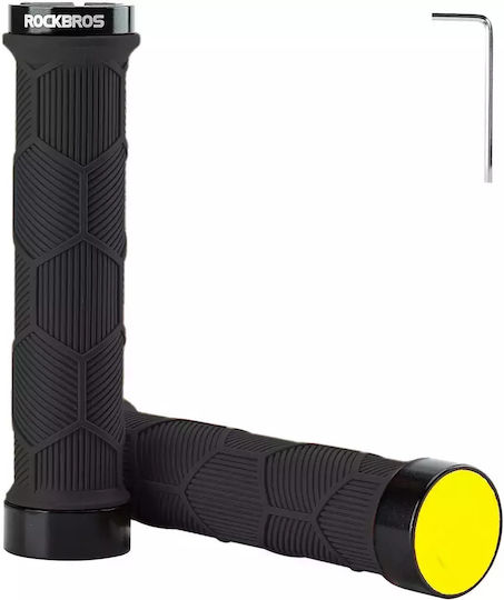 Rockbros HU-7098586731626 Anatomic Bicycle Handlebar Grips in Black Color