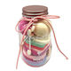 Set of make-up sponges in a jar