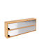 Quttin Distribuitor de role Lemn Gri 33x13x5.5cm DXCF0QMBM