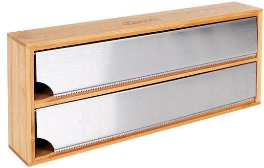 Quttin Distribuitor de role Lemn Gri 33x13x5.5cm DXCF0QMBM
