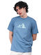 HUF Ανδρικό T-shirt Κοντομάνικο Slate Blue