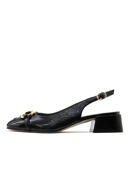 Fardoulis Patent Leather Black High Heels