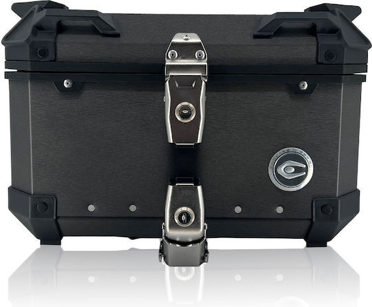 Κεντρικη Βαλιτσα Αλουμινιου Aluminium Top Case Brushed Series Dark Grey Q1 45l | Coocase