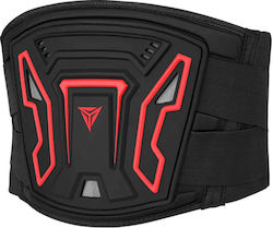 Motowolf Safety Belt For Motorcyclists With Elastic Cushion And Adjustable Fastening System, Ideal For Motorcycle Rides, Red