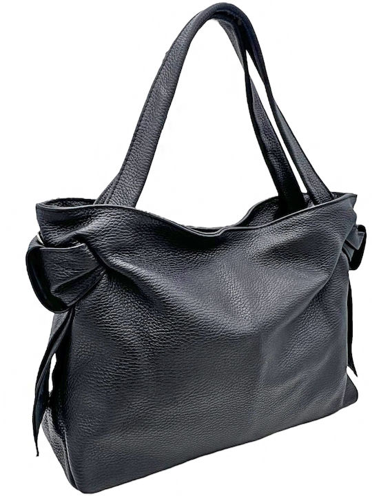 Savil Leder Damen Tasche Schulter Schwarz