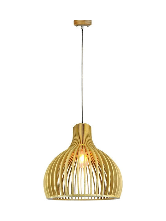 V-TAC Pendant Light Brown with Socket E27 45x45x45cm
