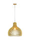 V-TAC Pendant Light Brown with Socket E27 45x45x45cm